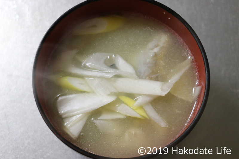 ニジカジカ(ベロカジカ)の味噌汁