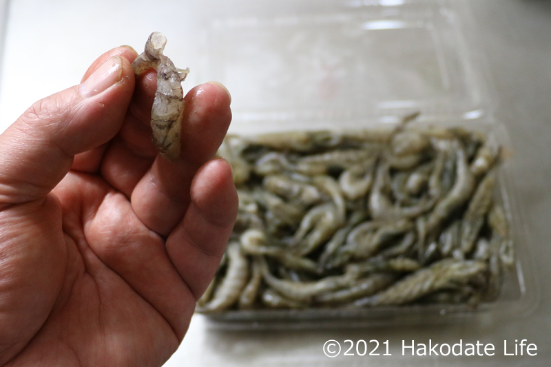 殻を剥いて生で食べても甘くて美味しい