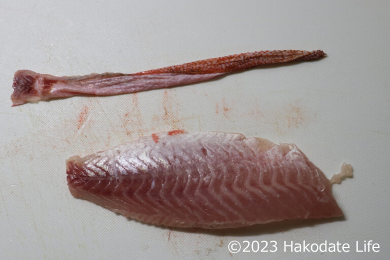 アカウオ(赤魚・アラスカメヌケ)の刺身を作る | Hakodate Life